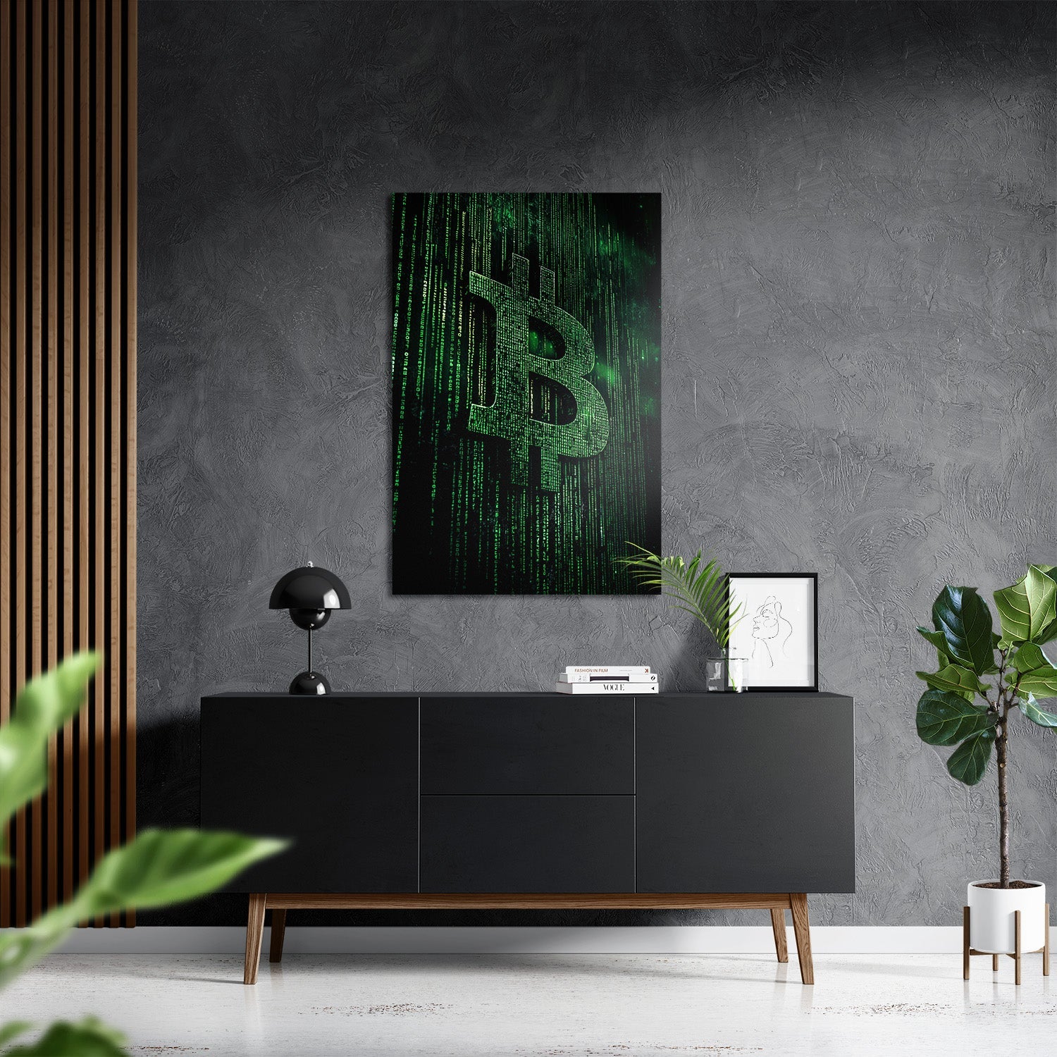BITCOIN x MATRIX*Dibond*40x60*Dibond*Kunstwerk*Masculina.nl