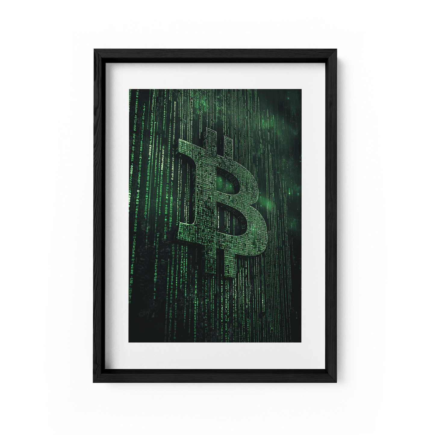 BITCOIN x MATRIX*Papier*40x60*Papier*Kunstwerk*Masculina.nl
