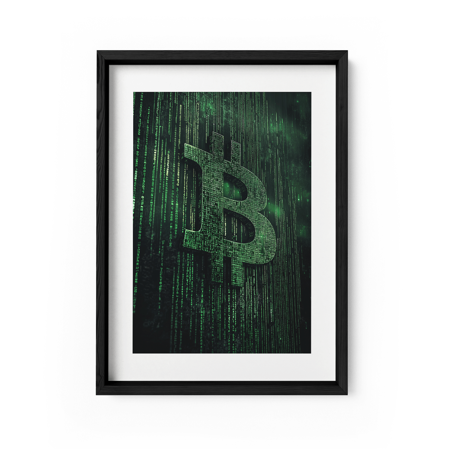 BITCOIN x MATRIX*Papier*40x60*Papier*Kunstwerk*Masculina.nl