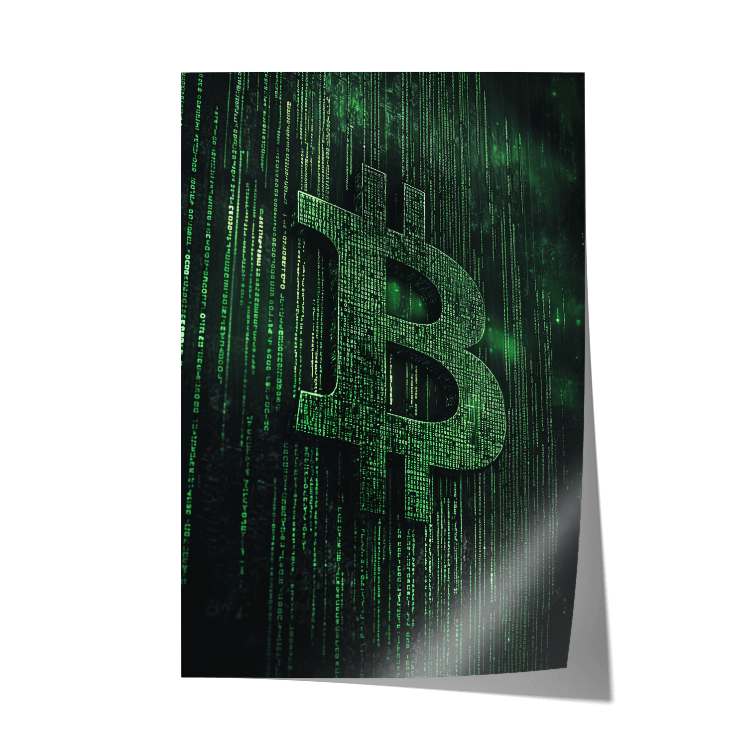 BITCOIN x MATRIX*Papier*40x60*Papier*Kunstwerk*Masculina.nl