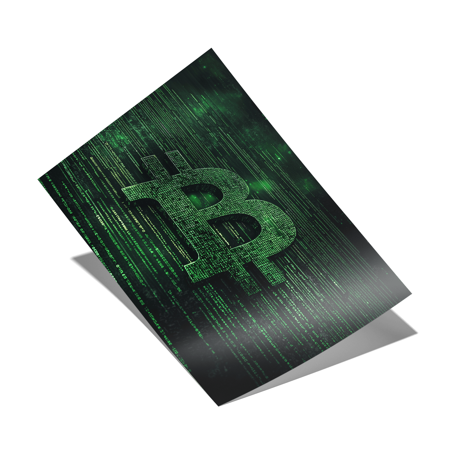 BITCOIN x MATRIX*Papier*40x60*Papier*Kunstwerk*Masculina.nl