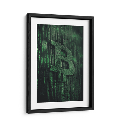 BITCOIN x MATRIX*Papier*40x60*Papier*Kunstwerk*Masculina.nl