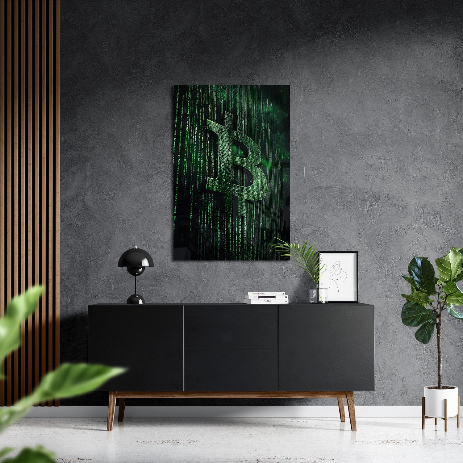 BITCOIN x MATRIX*Plexiglas*40x60*Plexiglas*Kunstwerk*Masculina.nl