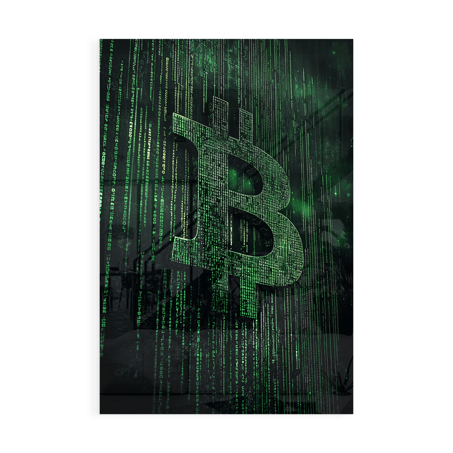 BITCOIN x MATRIX*Plexiglas*40x60*Plexiglas*Kunstwerk*Masculina.nl