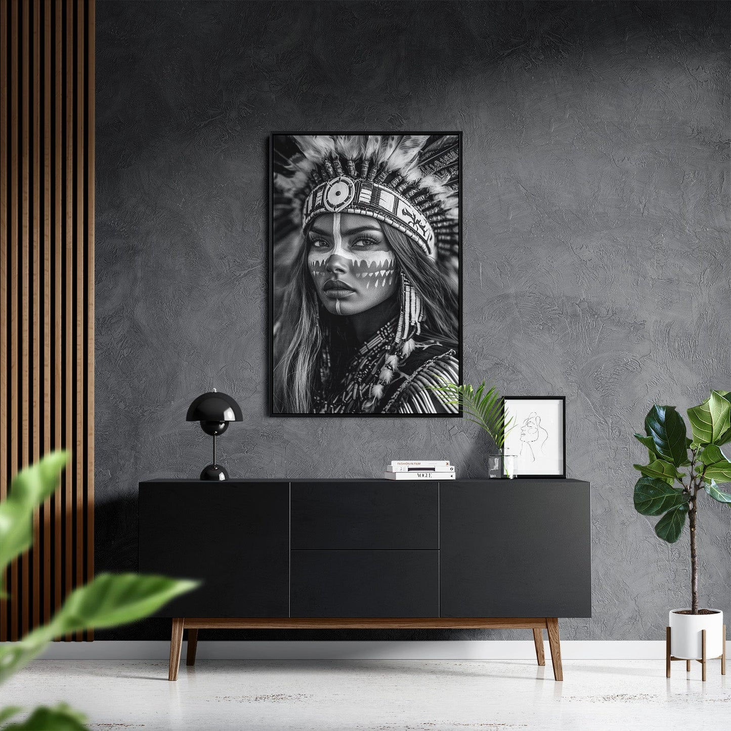 BRAVE NATIVE BEAUTY*Canvas*40x60*Baklijst*Kunstwerk*Masculina.nl
