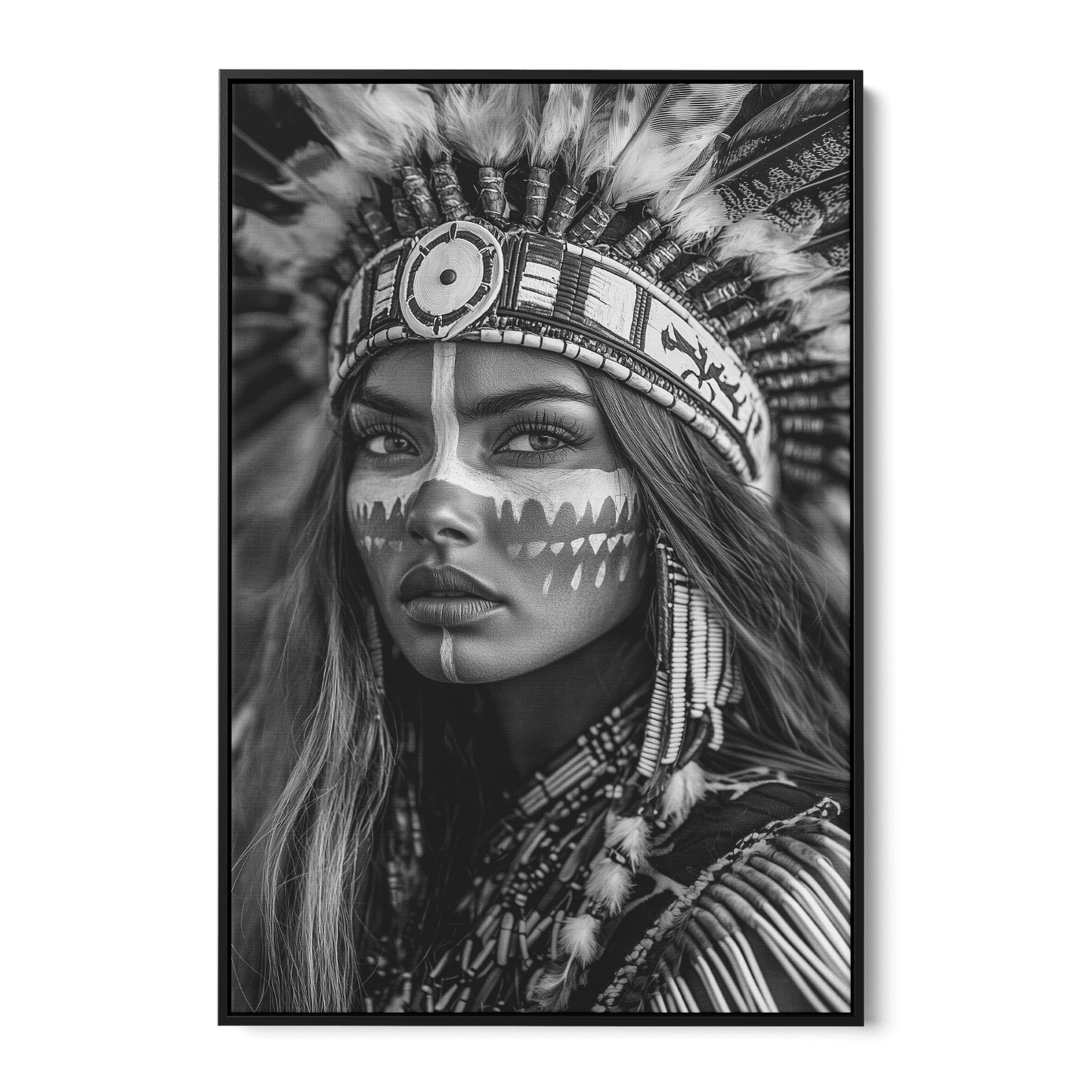 BRAVE NATIVE BEAUTY*Canvas*40x60*Baklijst*Kunstwerk*Masculina.nl