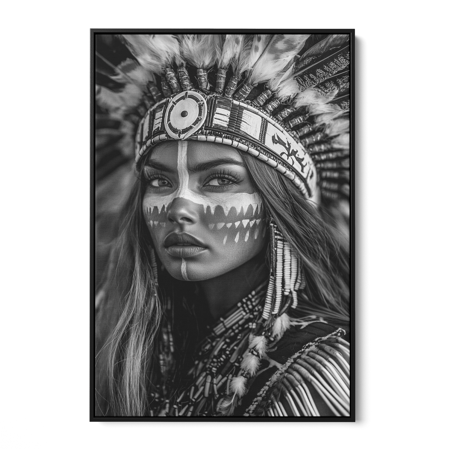 BRAVE NATIVE BEAUTY*Canvas*40x60*Baklijst*Kunstwerk*Masculina.nl