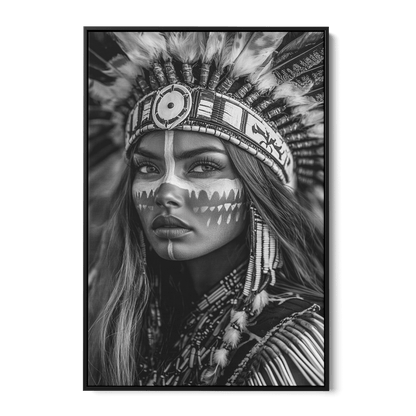 BRAVE NATIVE BEAUTY*Canvas*40x60*Baklijst*Kunstwerk*Masculina.nl
