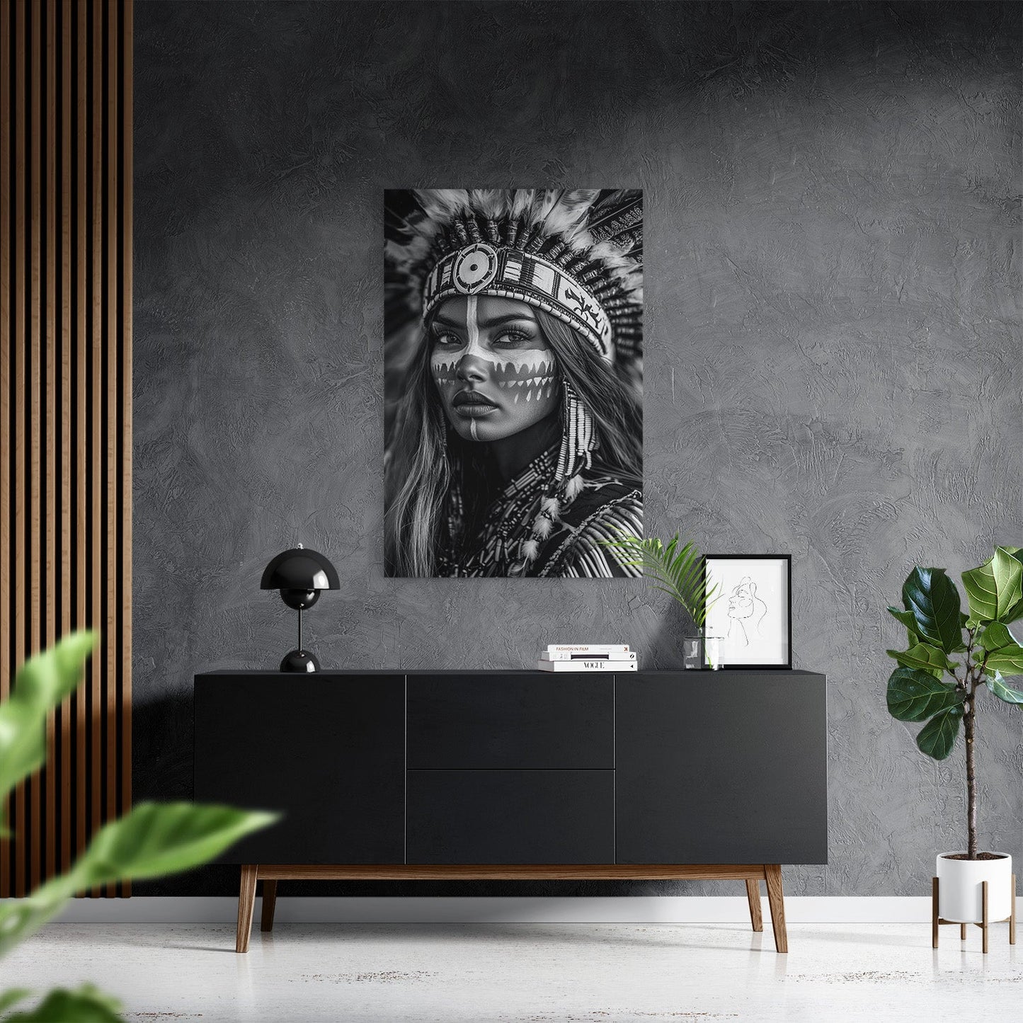 BRAVE NATIVE BEAUTY*Canvas*40x60*Canvas*Kunstwerk*Masculina.nl