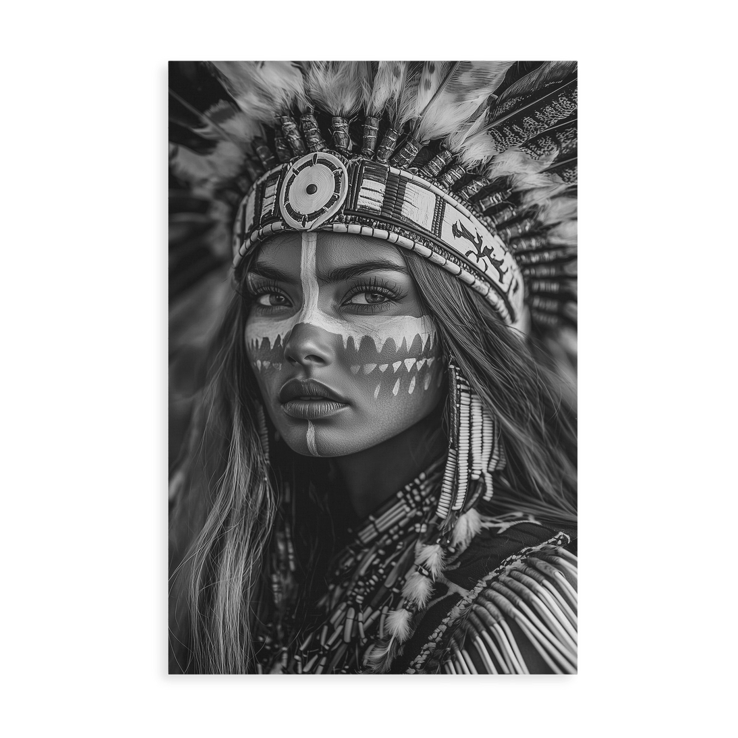 BRAVE NATIVE BEAUTY*Canvas*40x60*Canvas*Kunstwerk*Masculina.nl