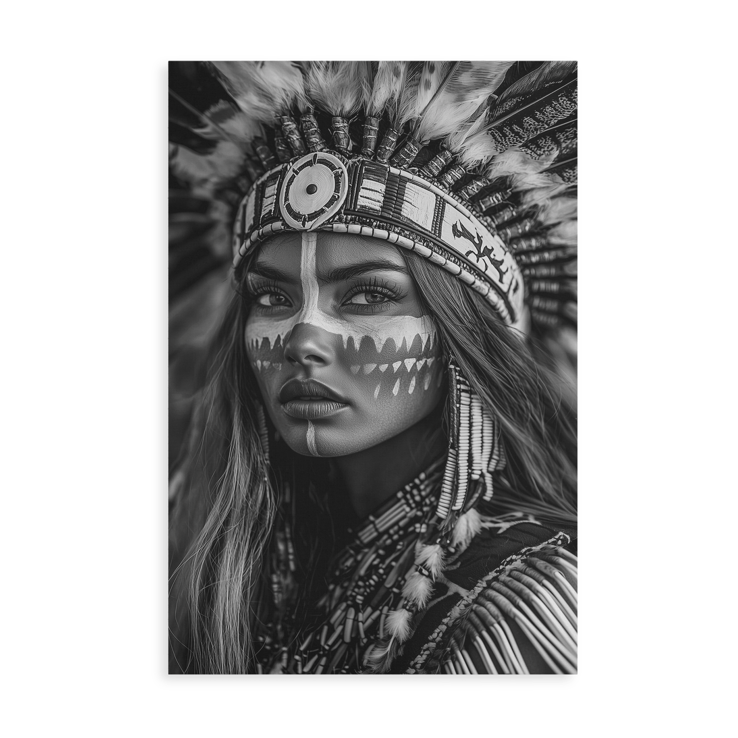 BRAVE NATIVE BEAUTY*Canvas*40x60*Canvas*Kunstwerk*Masculina.nl