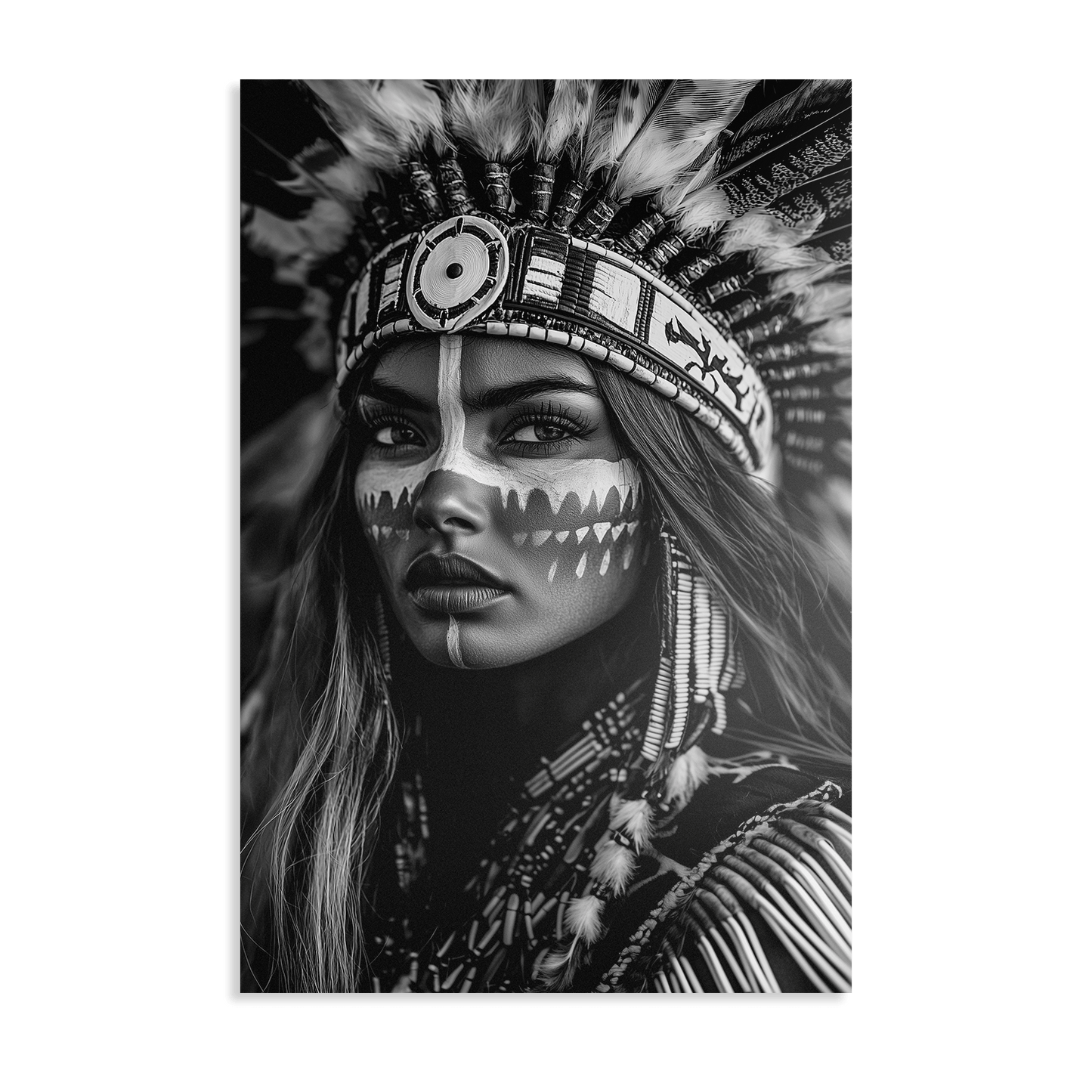 BRAVE NATIVE BEAUTY*Dibond*40x60*Dibond*Kunstwerk*Masculina.nl
