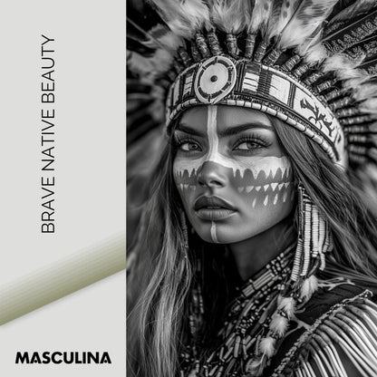 BRAVE NATIVE BEAUTY*Papier*40x60 cm*Papier*Kunstwerk*Masculina.nl