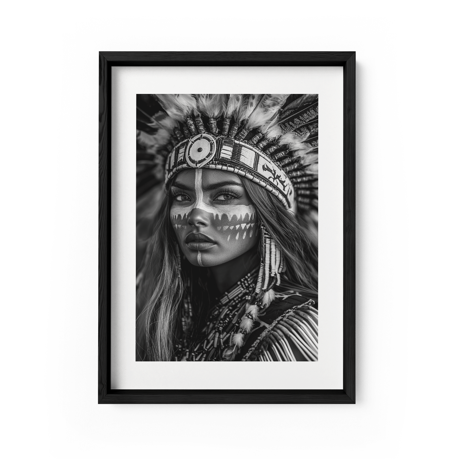 BRAVE NATIVE BEAUTY*Papier*40x60*Papier*Kunstwerk*Masculina.nl