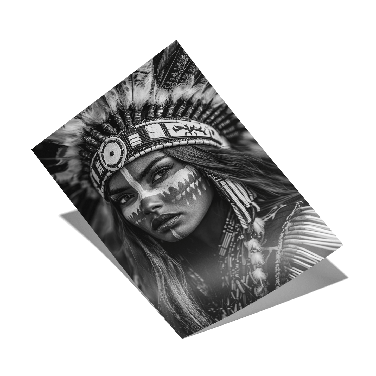 BRAVE NATIVE BEAUTY*Papier*40x60*Papier*Kunstwerk*Masculina.nl