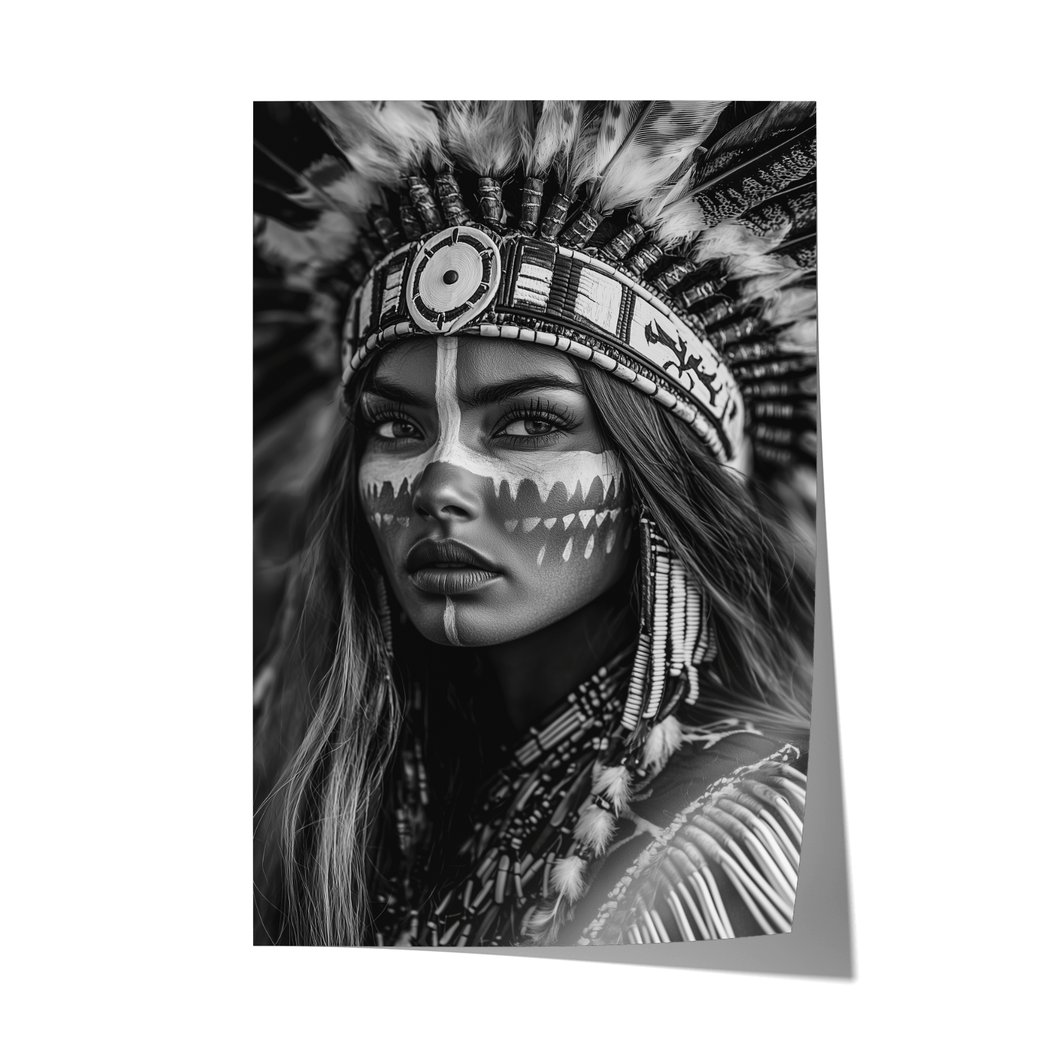 BRAVE NATIVE BEAUTY*Papier*40x60*Papier*Kunstwerk*Masculina.nl