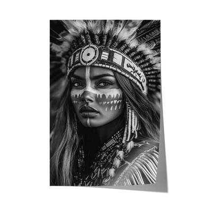 BRAVE NATIVE BEAUTY*Papier*40x60*Papier*Kunstwerk*Masculina.nl