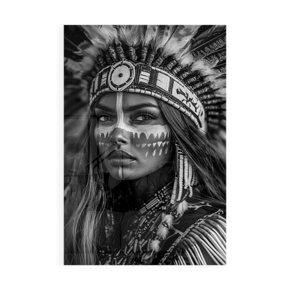 BRAVE NATIVE BEAUTY*Plexiglas*40x60*Plexiglas*Kunstwerk*Masculina.nl