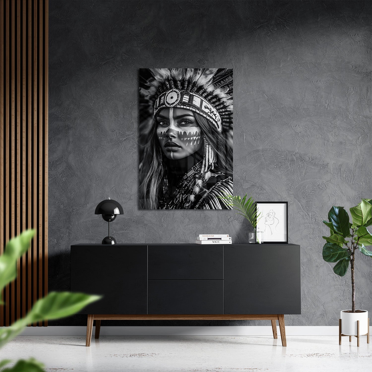 BRAVE NATIVE BEAUTY*Plexiglas*40x60*Plexiglas*Kunstwerk*Masculina.nl