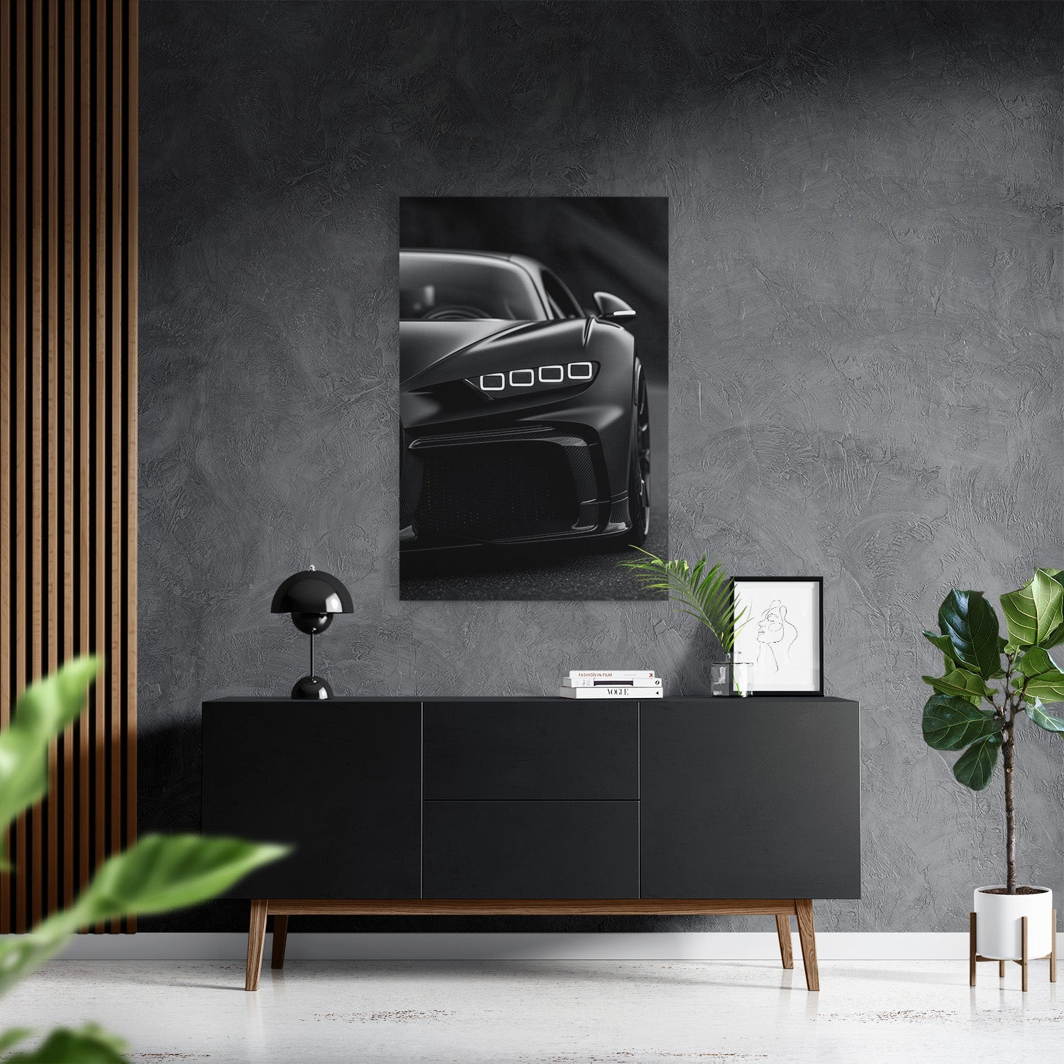 BUGATTI CHIRON NIGHTSHADE*Canvas*40x60*Canvas*Kunstwerk*Masculina.nl
