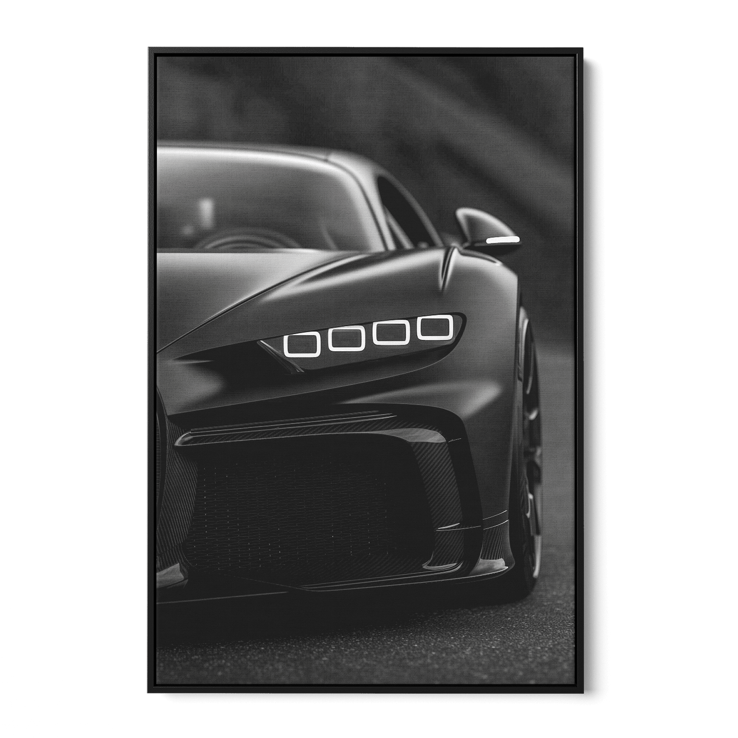 BUGATTI CHIRON NIGHTSHADE*Canvas*40x60*Baklijst*Kunstwerk*Masculina.nl
