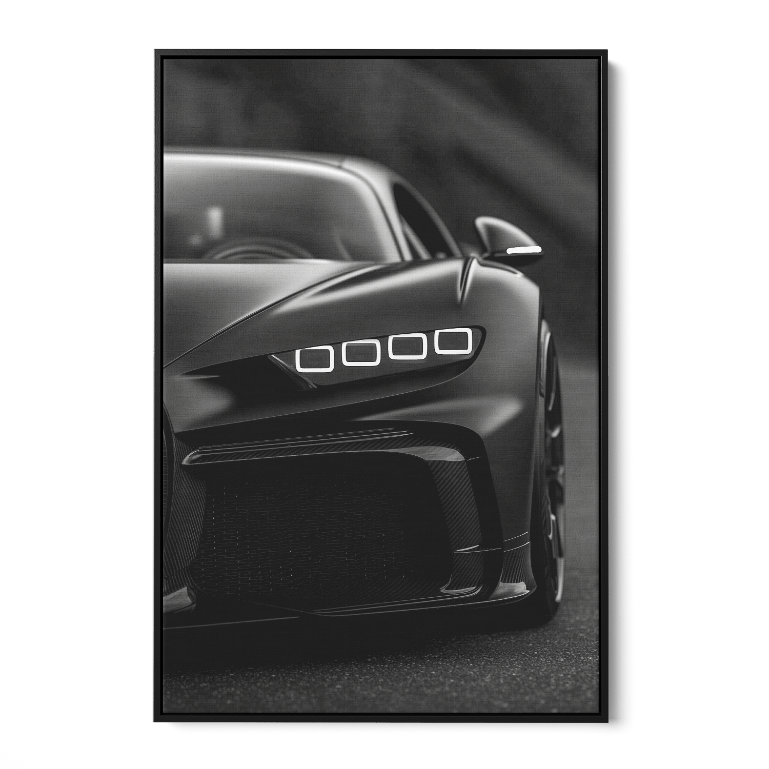 BUGATTI CHIRON NIGHTSHADE*Canvas*40x60*Baklijst*Kunstwerk*Masculina.nl