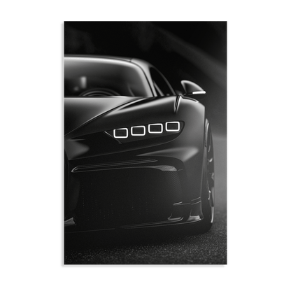BUGATTI CHIRON NIGHTSHADE*Dibond*40x60*Dibond*Kunstwerk*Masculina.nl