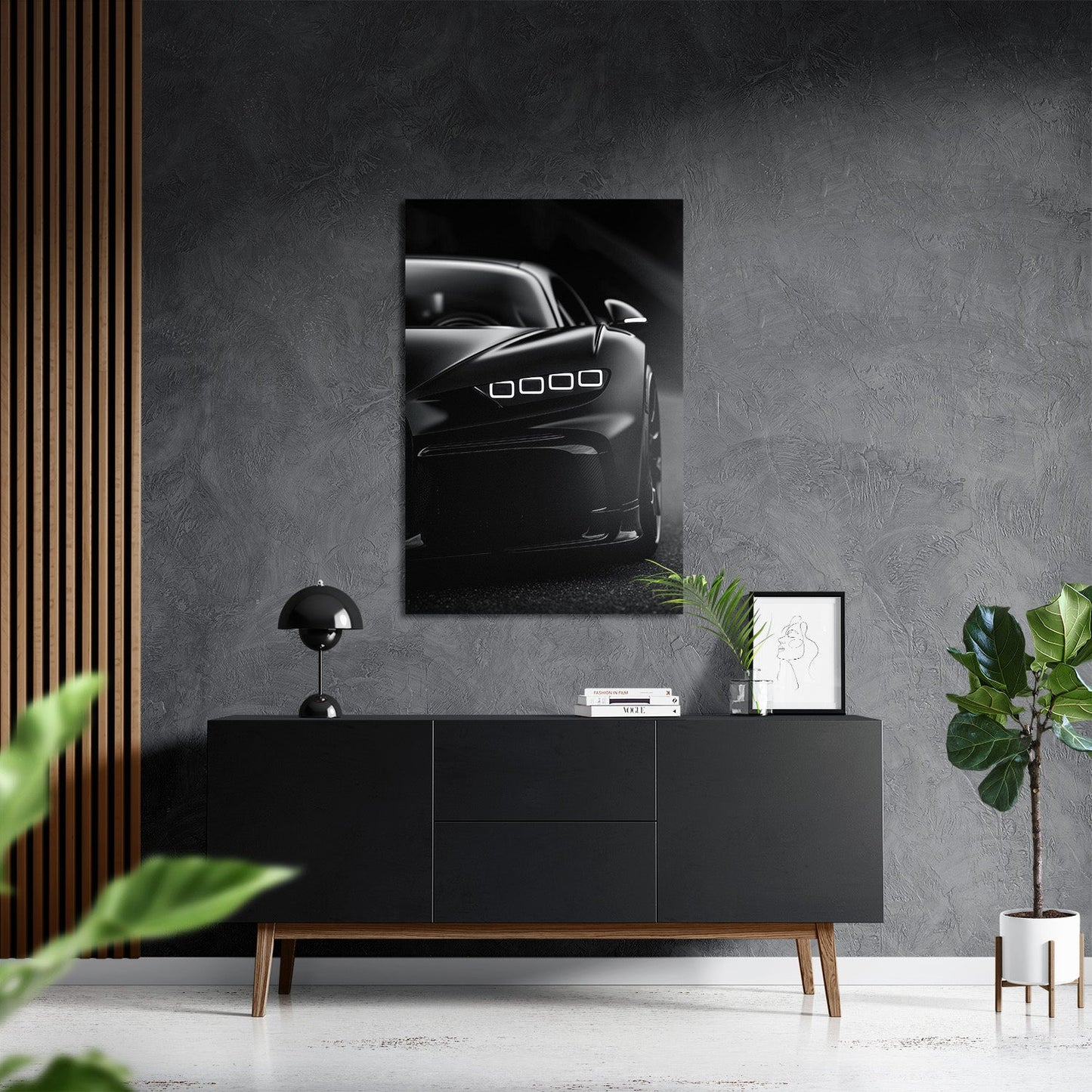 BUGATTI CHIRON NIGHTSHADE*Dibond*40x60*Dibond*Kunstwerk*Masculina.nl