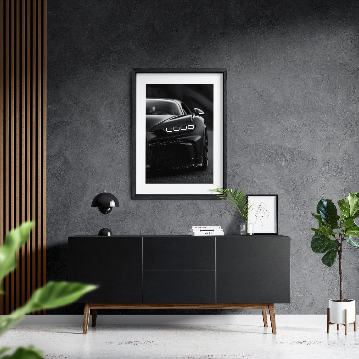 BUGATTI CHIRON NIGHTSHADE*Papier*40x60*Papier*Kunstwerk*Masculina.nl
