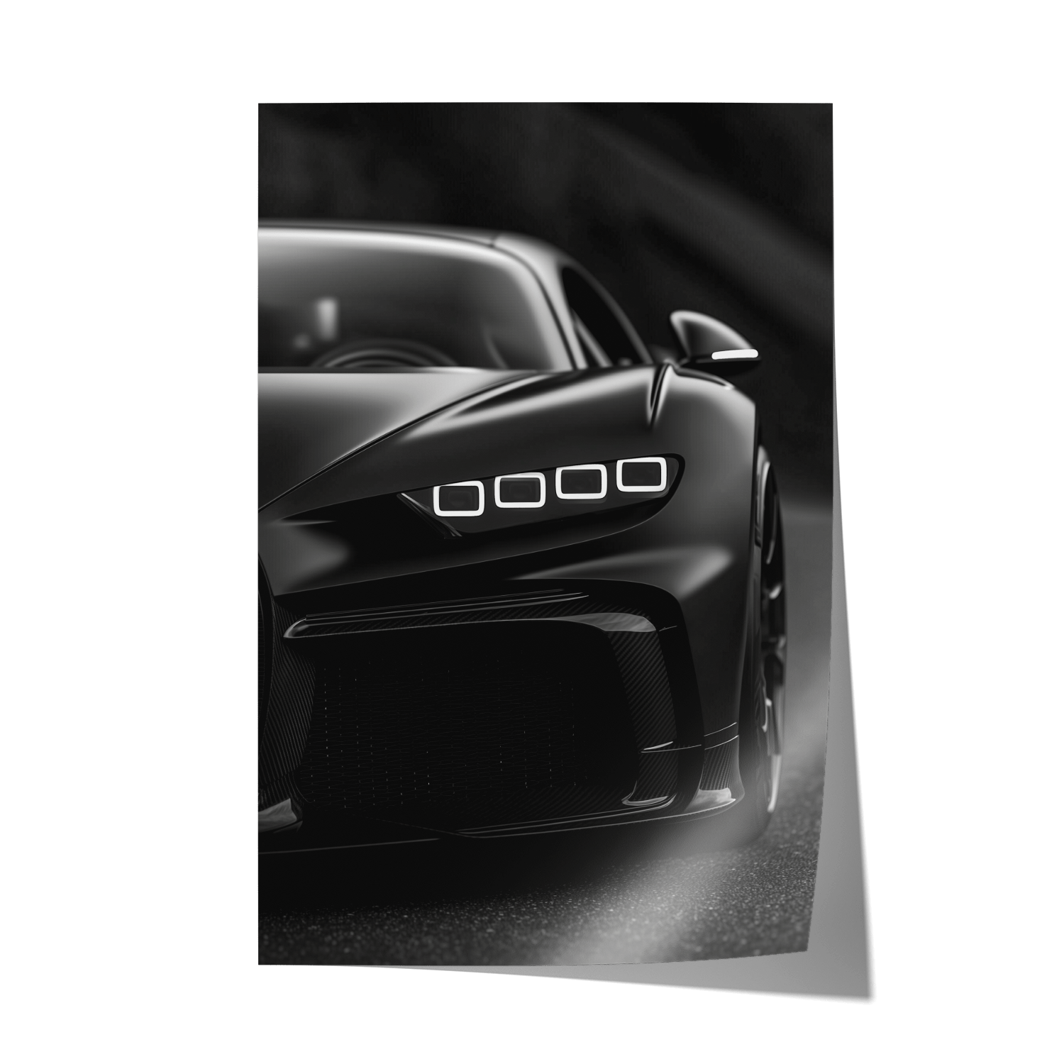 BUGATTI CHIRON NIGHTSHADE*Papier*40x60*Papier*Kunstwerk*Masculina.nl