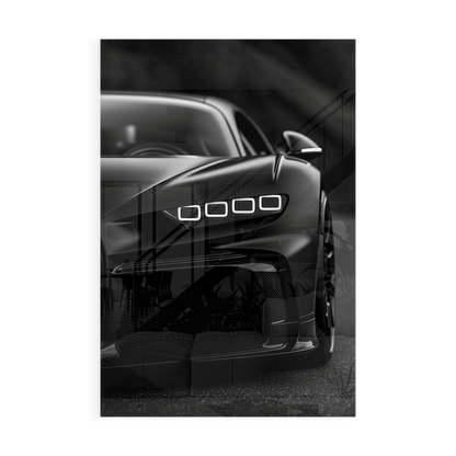 BUGATTI CHIRON NIGHTSHADE*Plexiglas*40x60*Plexiglas*Kunstwerk*Masculina.nl