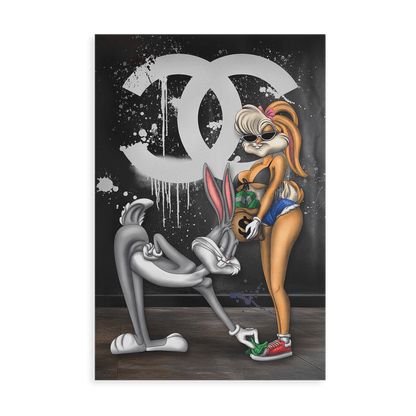CASH & CURVES*Canvas*40x60*Canvas*Kunstwerk*Masculina.nl