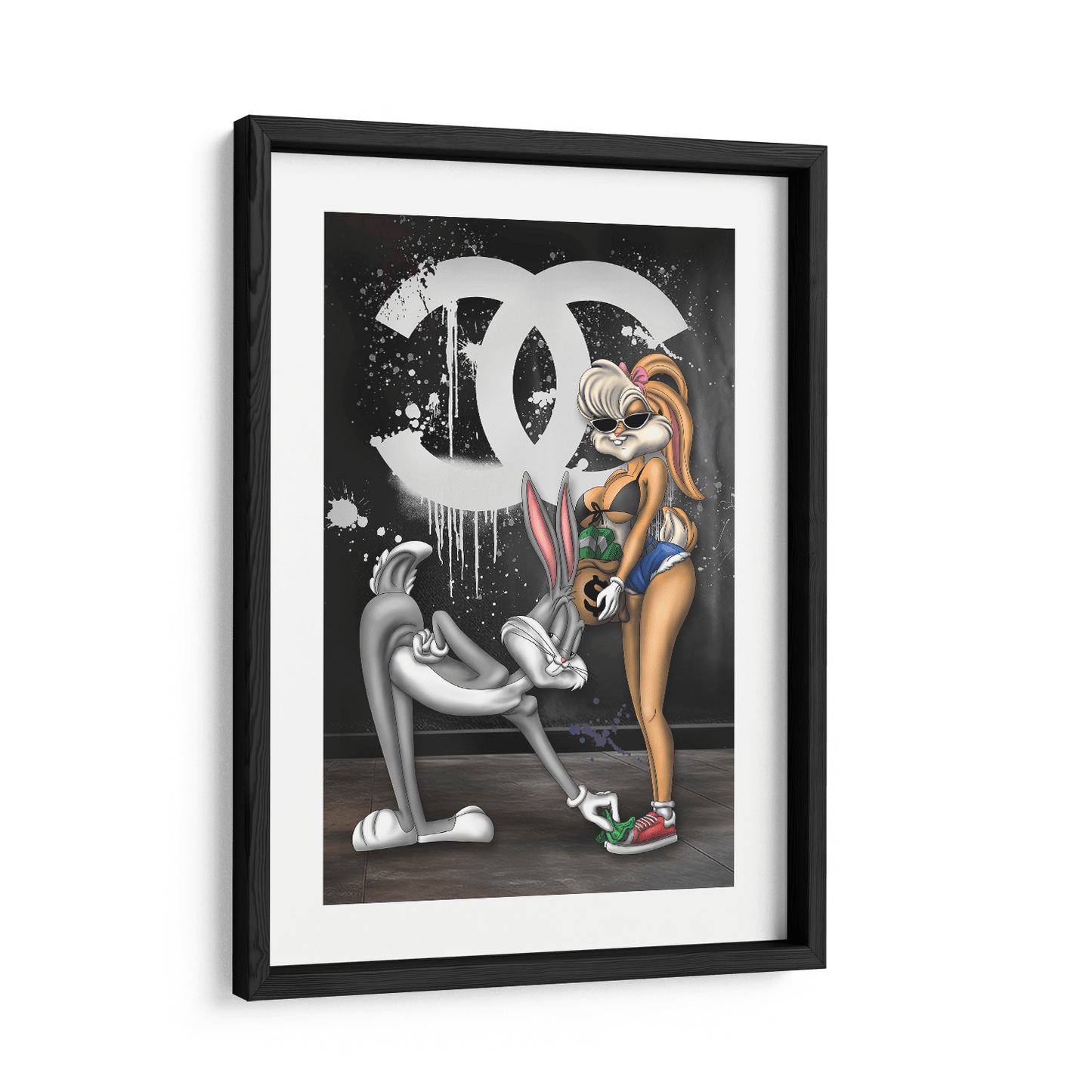 CASH & CURVES*Papier*40x60*Papier*Kunstwerk*Masculina.nl