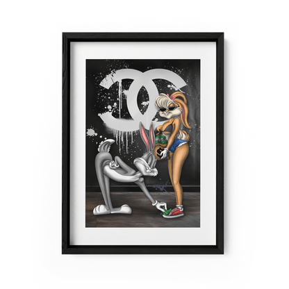 CASH & CURVES*Papier*40x60*Papier*Kunstwerk*Masculina.nl