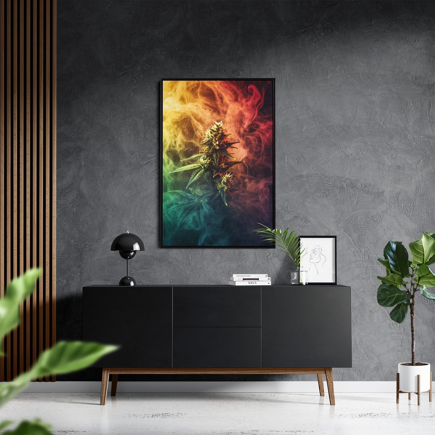 COLORFUL EXHALE*Canvas*40x60*Baklijst*Kunstwerk*Masculina.nl