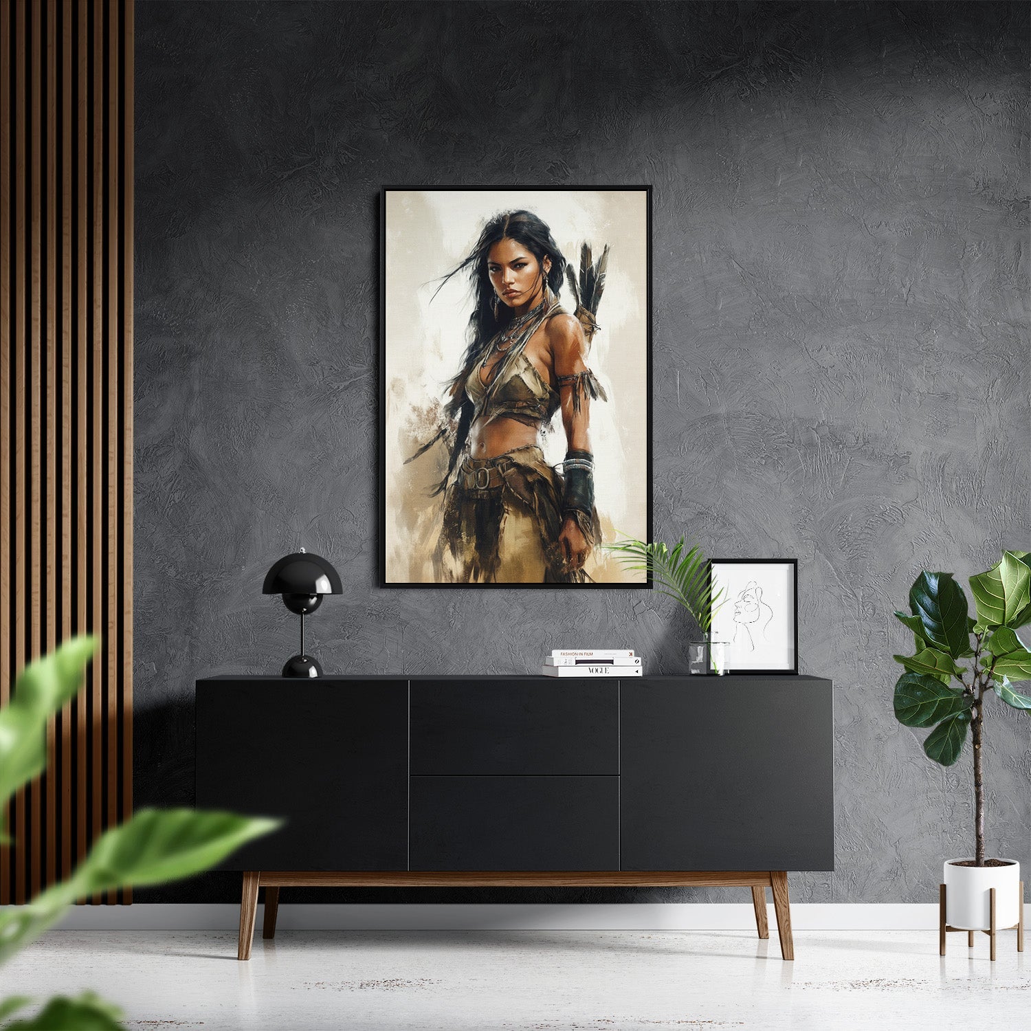 DAUGHTER OF THE WILD*Canvas*40x60*Baklijst*Kunstwerk*Masculina.nl