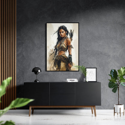 DAUGHTER OF THE WILD*Canvas*40x60*Baklijst*Kunstwerk*Masculina.nl