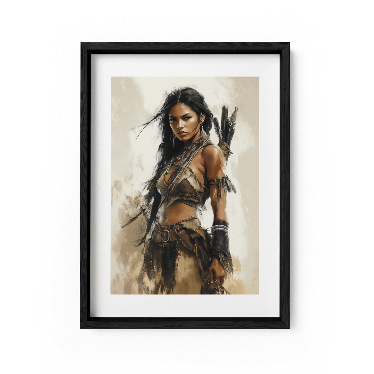 DAUGHTER OF THE WILD*Papier*40x60*Papier*Kunstwerk*Masculina.nl