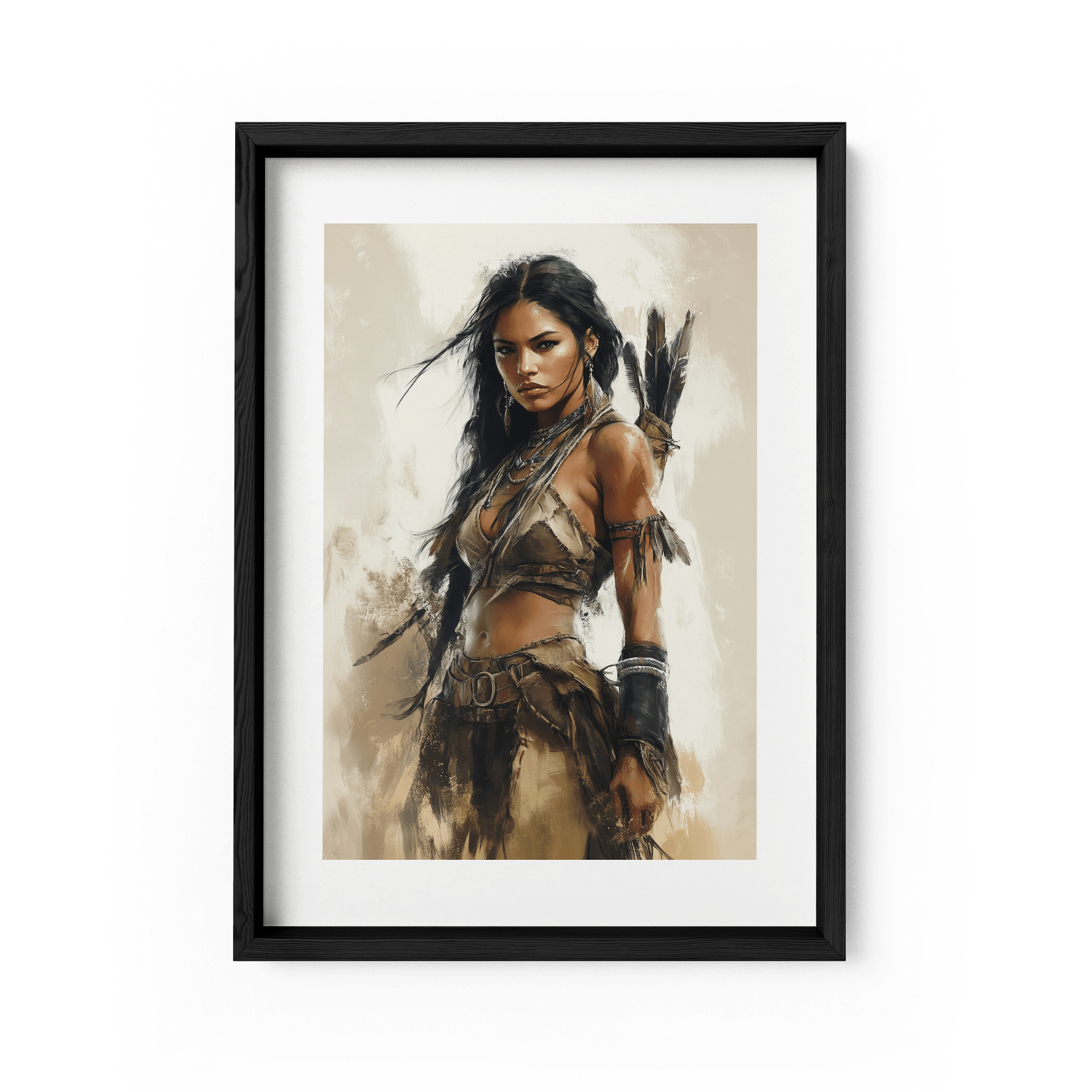 DAUGHTER OF THE WILD*Papier*40x60*Papier*Kunstwerk*Masculina.nl