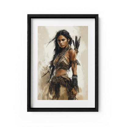 DAUGHTER OF THE WILD*Papier*40x60*Papier*Kunstwerk*Masculina.nl