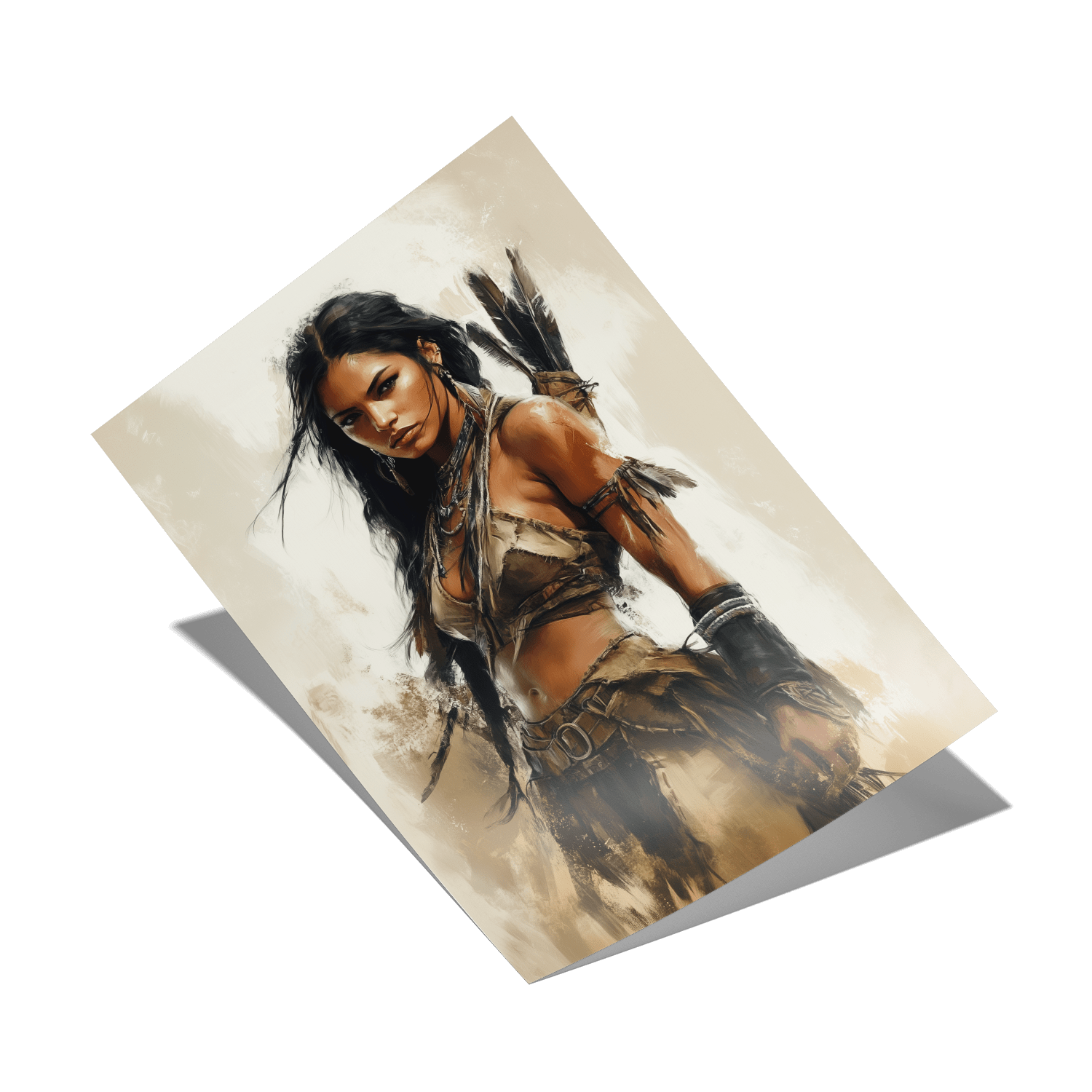 DAUGHTER OF THE WILD*Papier*40x60*Papier*Kunstwerk*Masculina.nl