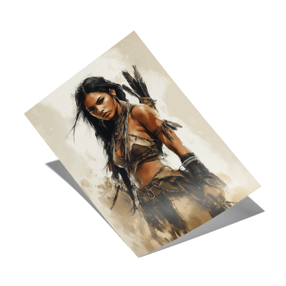 DAUGHTER OF THE WILD*Papier*40x60*Papier*Kunstwerk*Masculina.nl