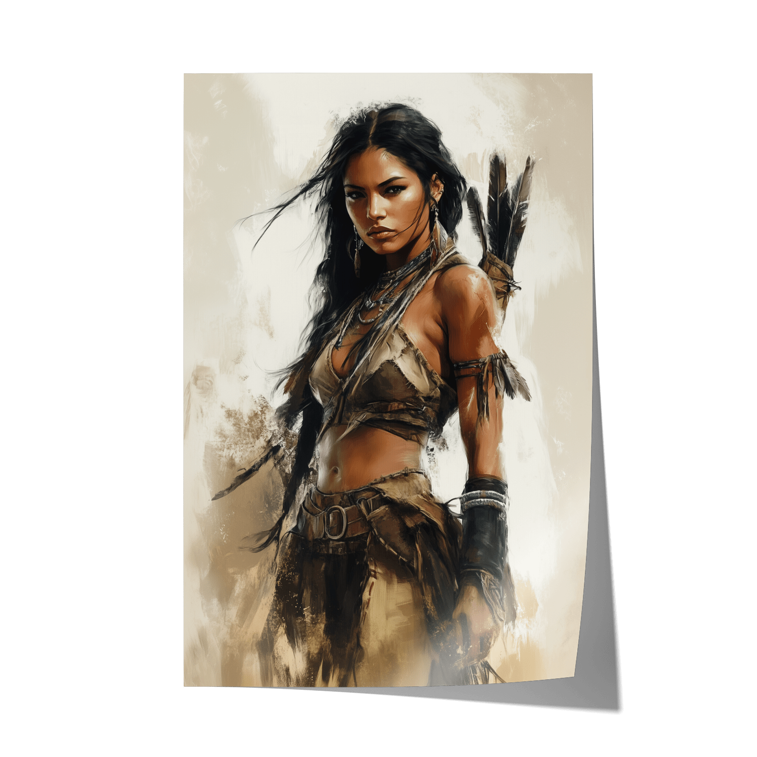 DAUGHTER OF THE WILD*Papier*40x60*Papier*Kunstwerk*Masculina.nl