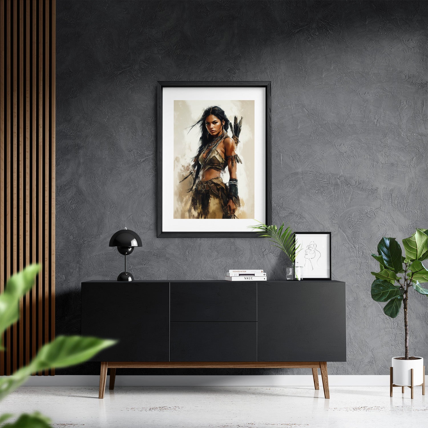 DAUGHTER OF THE WILD*Papier*40x60*Papier*Kunstwerk*Masculina.nl