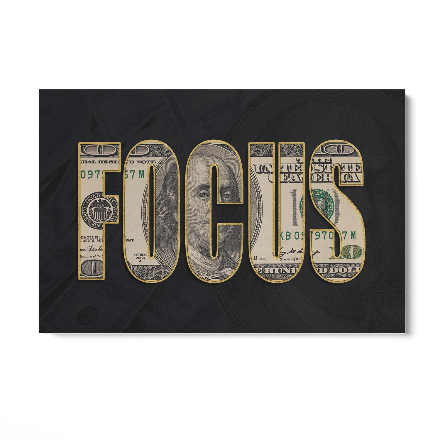 DOLLAR - FOCUS*Canvas*60x40*Canvas*Kunstwerk*Masculina.nl