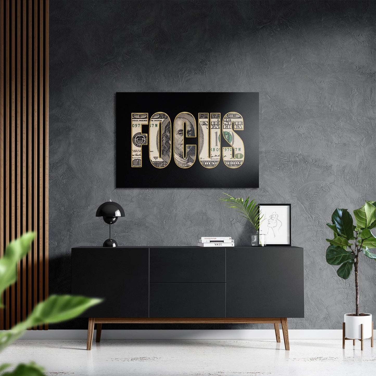 DOLLAR - FOCUS*Dibond*60x40*Dibond*Kunstwerk*Masculina.nl