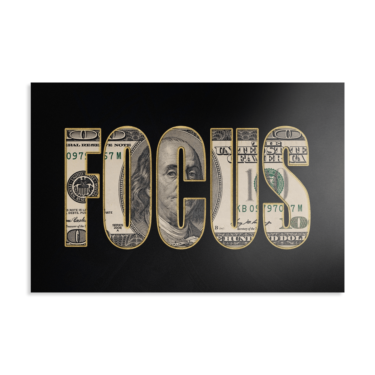 DOLLAR - FOCUS*Dibond*60x40*Dibond*Kunstwerk*Masculina.nl