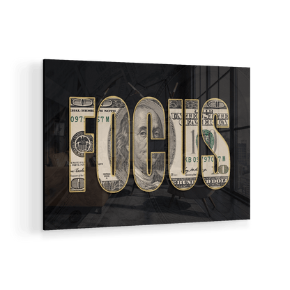 DOLLAR - FOCUS*Plexiglas*60x40*Plexiglas*Kunstwerk*Masculina.nl
