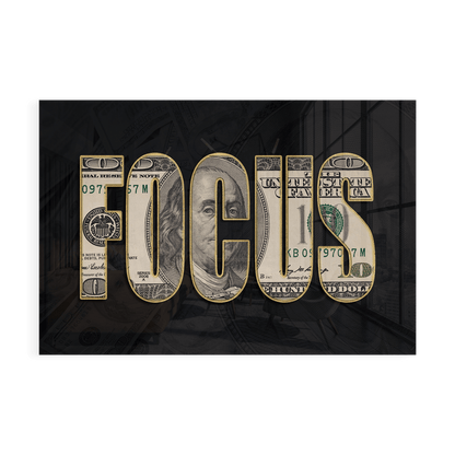 DOLLAR - FOCUS*Plexiglas*60x40*Plexiglas*Kunstwerk*Masculina.nl
