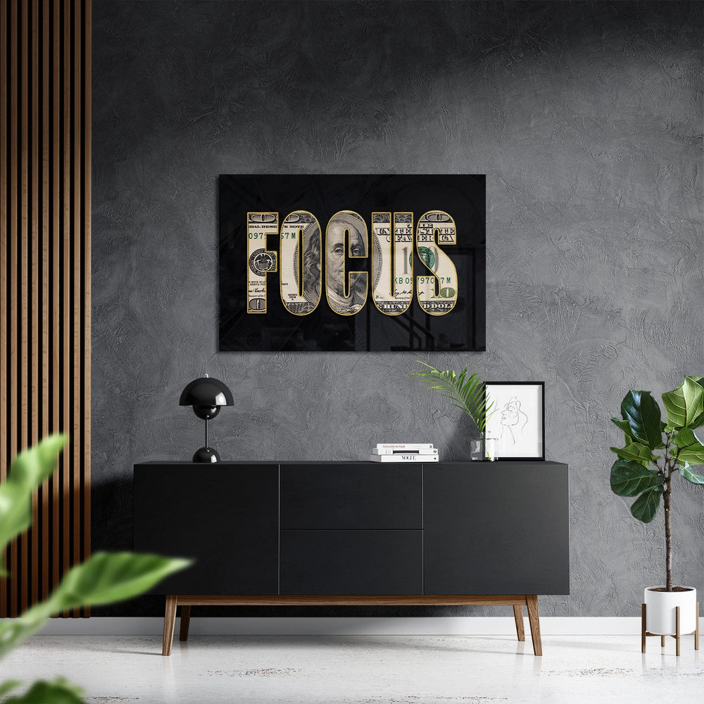 DOLLAR - FOCUS*Plexiglas*60x40*Plexiglas*Kunstwerk*Masculina.nl